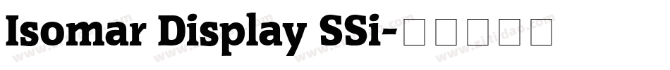 Isomar Display SSi字体转换